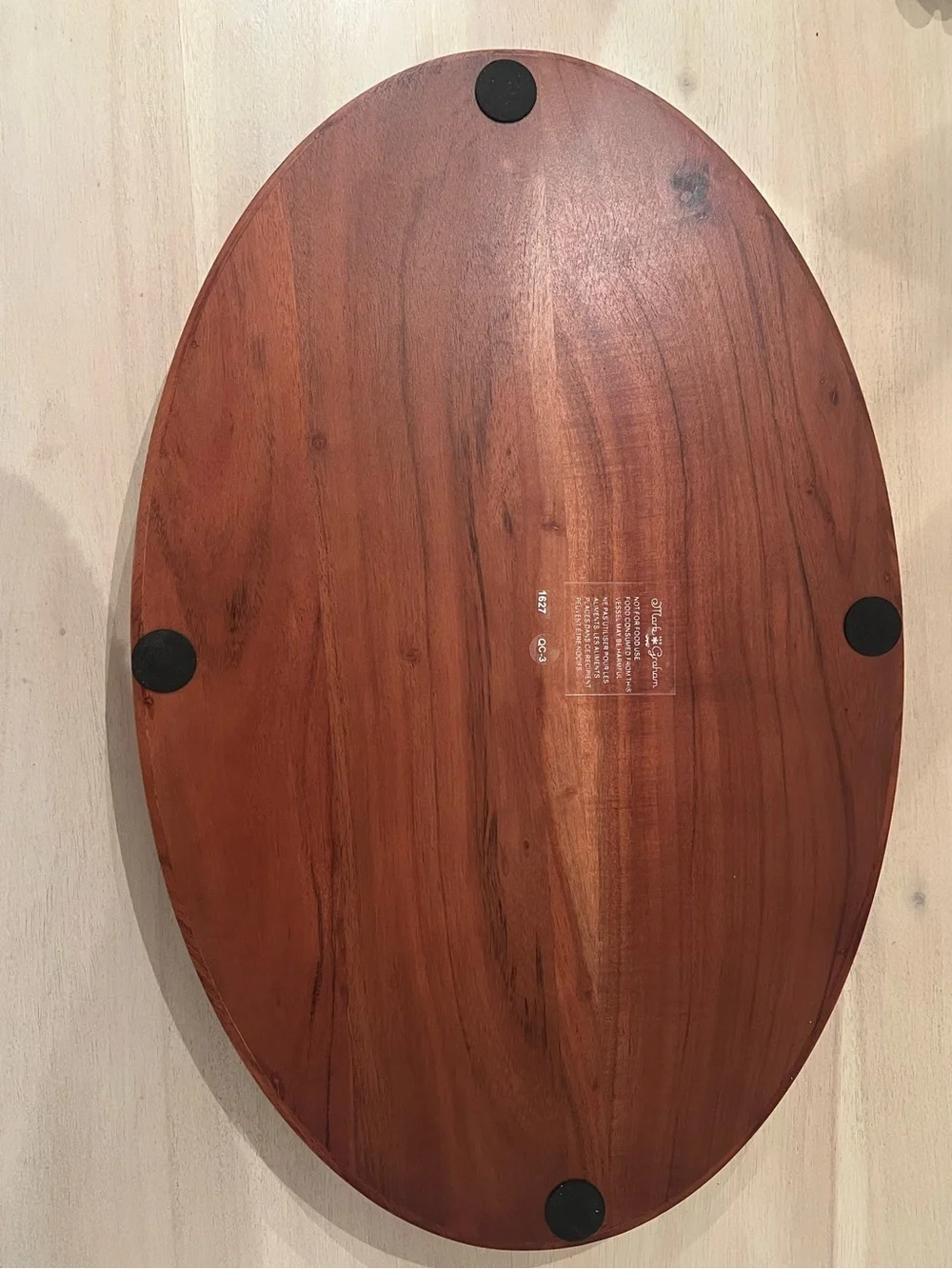 Mark & Graham handcrafted oval